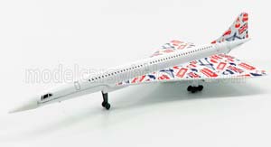 AEROSPATIALE CONCORDE AIRPLANE 1969 - 18.0 CM X 8.5 CM, WHITE