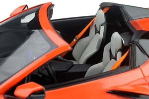 CHEVROLET CORVETTE C8 CONVERTIBLE OPEN 2021 ORANGE BLACK LIMITED EDITION 999 PCS — фото 11