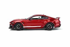 SHELBY SUPER SNAKE COUPE 2021 КРАСНЫЙ С БЕЛОЙ ПОЛОСКОЙ — фото 2