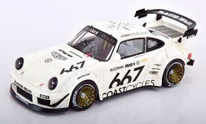 PORSCHE 911 RWB COAST CYCLES WHITE BLACK
