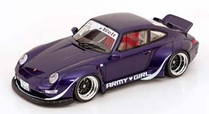 PORSCHE 911 (993) RWB ARMY GIRL 2015 PURPLE-METALLIC LIMITED EDITION 999 PCS / ПОРШЕ 911 993 RWB АРМЙ ГИРЛ ПУРПЛЕ-МЕТАЛЛИК ЛИМИТИРОВАННАЯ СЕРИЯ 999 ШТ ФИОЛЕТОВЫЙ