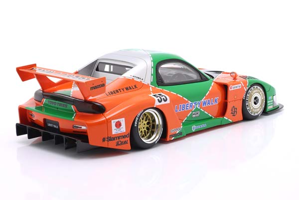 MAZDA RX-7 (FD3S) LB-SUPER SILHOUETTE 2024 RENOWN ORANGE / GREEN / МАЗДА RX-7 FD3S ЛБ-СУПЕР СИЛУЭТ РЕНОВН ОРАНЖЕВЫЙ ЗЕЛЕНЫЙ — фото 2