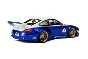 PORSCHE 911 (997) OLD NEW 935 BODY KIT BLUEMETALLIC WHITE WITH DECALS LIMITED 999 PCS — фото 2