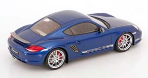 PORSCHE CAYMAN R 2012 BLUE METALLIC/WHITE — фото 2