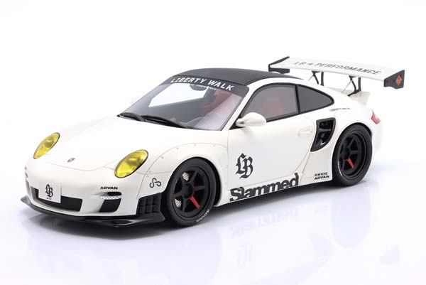 PORSCHE 911 (997) TURBO LB-WORKS BODY KIT 2024 WHITE MATT-BLACK LIMITED EDITION 1200 PCS / ПОРШЕ 911 997 ТУРБО ЛБ-ВОРКС БОДЙ НАБОР БЕЛЫЙ ЧЕРНЫЙ МАТОВЫЙ ЛИМИТИРОВАННАЯ СЕРИЯ ШТ