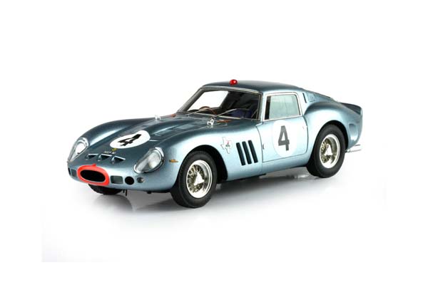 FERRARI 250 GTO S/N 3589 TT NASSAU TOURIST TROPHY NASSAU 1962 CAR #4 DRIVER INNES IRELAND / ФЕРРАРИ 250 ГТО С № 3589 ТТ НАССАУ ТОУРИСТ ТРОПХИ 1962 1:43 — фото 4