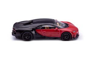 BUGATTI CHIRON SUPERSPORT КРАСНЫЙ С ЧЕРНЫМ (ДЛИНА МОДЕЛИ 6-10 СМ) — фото 3