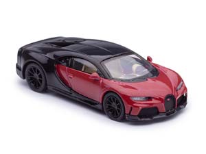 BUGATTI CHIRON SUPERSPORT КРАСНЫЙ С ЧЕРНЫМ (ДЛИНА МОДЕЛИ 6-10 СМ) — фото 4