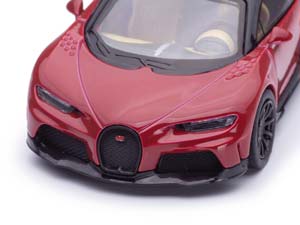 BUGATTI CHIRON SUPERSPORT КРАСНЫЙ С ЧЕРНЫМ (ДЛИНА МОДЕЛИ 6-10 СМ) — фото 9