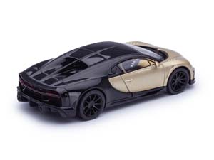 BUGATTI CHIRON SUPERSPORT ЗОЛОТИСТЫЙ С ЧЕРНЫМ (ДЛИНА МОДЕЛИ 6-10 СМ) — фото 2