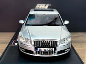 AUDI A8 W12 2008 ICE SILVER METALLIC / АУДИ A8 W12 ЛЕДЯНОЙ СЕРЕБРИСТЫЙ МЕТАЛЛИК (ЛИМИТ 07/69) — фото 2