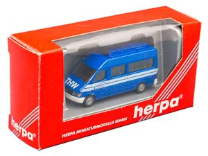 MERCEDES-BENZ THW, BLUE (ДЛИНА МОДЕЛИ 3-5 СМ) — фото 3