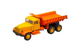 КРАЗ 222Б/256Б САМОСВАЛ, 1969 ЖЕЛТО-ОРАНЖЕВЫЙ