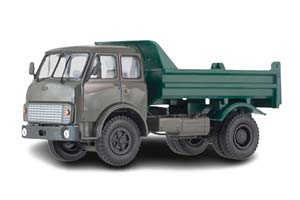 MAZ-5549 (USSR RUSSIA) 1977 GREY/GREEN | МАЗ-5549 САМОСВАЛ 1977 ГОД