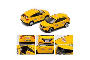 HONDA VEZEL *TAIWAN TAXI* (2013), YELLOW (ДЛИНА МОДЕЛИ 6-10 СМ)
