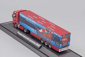 MAN TGX XXL 18.510 "WEIHNACHTSTRUCK", RED METALLIC (ДЛИНА МОДЕЛИ 3-5 СМ) — фото 4