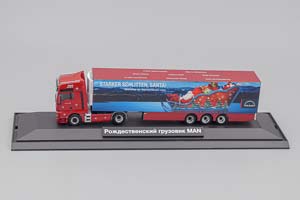 MAN TGX XXL 18.510 "WEIHNACHTSTRUCK", RED METALLIC (ДЛИНА МОДЕЛИ 3-5 СМ) — фото 5