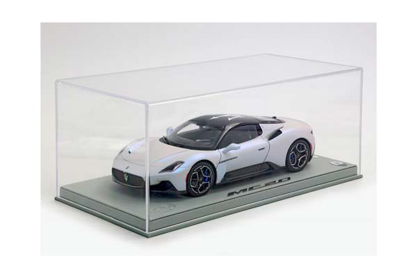 MASERATI MC20 DIECAST FULL OPEN BIANCO AUDACE MASERATI TRIDENTE ON BLACK ROOF - CLEANING KIT INCLUDED / МАЗЕРАТИ МС20 АУДАКЕ МАЗЕРАТИ ТРИДЕНТЕ ОН РООФ 1:18 БЕЛЫЙ — фото 9