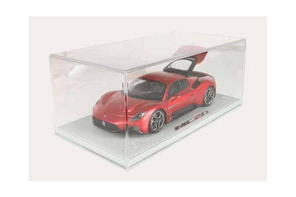 MASERATI MC20 DIECAST FULL OPEN METALLIC RED VINCENTE - SHOWCASE INCLUDED / МАЗЕРАТИ МС20 МЕТАЛЛИК ВИНКЕНТЕ 1:18 КРАСНЫЙ — фото 4