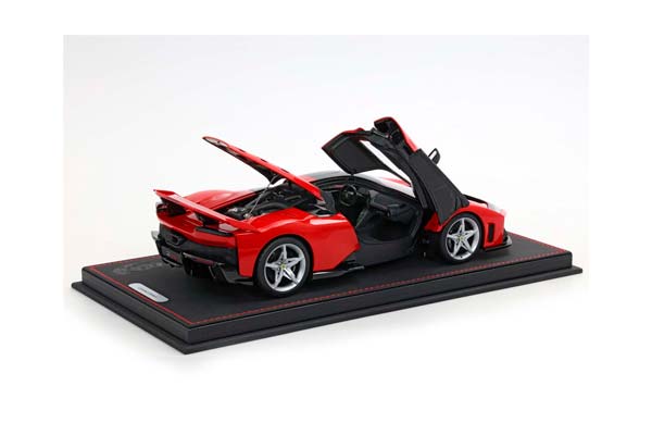 FERRARI F80 METAL DIECAST FULL OPEN ROSSO CORSA - LUXURY PACK - BASE AND CASE INCLUDED / ФЕРРАРИ Ф80 МЕТАЛ 1:18 КРАСНЫЙ — фото 2