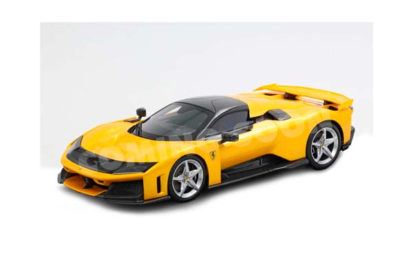 FERRARI F80 METAL DIECAST FULL OPEN GIALLO TRISTRATO - POLYFOAM PACK / ФЕРРАРИ Ф80 МЕТАЛ ТРИСТРАТО 1:18 ЖЕЛТЫЙ