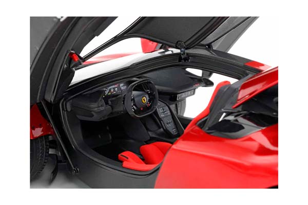 FERRARI F80 METAL DIECAST FULL OPEN ROSSO SUPERCAR - POLYFOAM PACK / ФЕРРАРИ Ф80 МЕТАЛ СУПЕРКАР 1:18 КРАСНЫЙ — фото 5