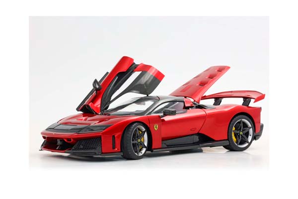 FERRARI F80 METAL DIECAST FULL OPEN ROSSO SUPERCAR - POLYFOAM PACK / ФЕРРАРИ Ф80 МЕТАЛ СУПЕРКАР 1:18 КРАСНЫЙ — фото 2