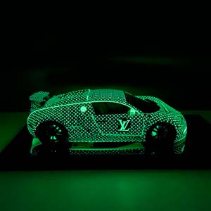 BUGATTI VEYRON  LOUIS VUITTON BLACK LUMINOUS / БУГАТТИ ВЕЙРОН ЧЕРНЫЙ ЛЮМИНИСЦЕНТНЫЙ (СВЕТИТСЯ В ТЕМНОТЕ) — фото 13