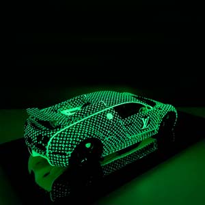 BUGATTI VEYRON  LOUIS VUITTON BLACK LUMINOUS / БУГАТТИ ВЕЙРОН ЧЕРНЫЙ ЛЮМИНИСЦЕНТНЫЙ (СВЕТИТСЯ В ТЕМНОТЕ) — фото 4