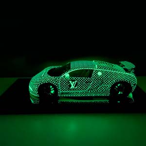 BUGATTI VEYRON  LOUIS VUITTON BLACK LUMINOUS / БУГАТТИ ВЕЙРОН ЧЕРНЫЙ ЛЮМИНИСЦЕНТНЫЙ (СВЕТИТСЯ В ТЕМНОТЕ) — фото 11