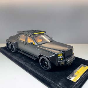 ROLLS-ROYCE PHANTOM 6X6 OFF-ROAD MODIFIED VERSION 2023 / РОЛЛС-РОЙС ФАНТОМ ЧЕРНЫЙ МАТОВЫЙ — фото 2