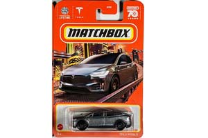 TESLA MODEL X СЕРЫЙ МЕТАЛЛИК (ДЛИНА МОДЕЛИ 6-10 СМ)