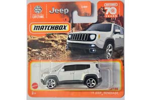 JEEP RENEGADE 2019 БЕЛЫЙ (ДЛИНА МОДЕЛИ 6-10 СМ)