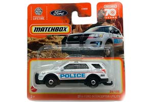 FORD INTERCEPTOR UTILITY POLICE, WHITE (ДЛИНА МОДЕЛИ 6-10 СМ)