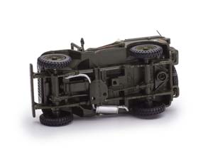 JEEP WILLYS 1/4 TON MILITARY VEHICLE WITH TRAILER / ДЖИП ВИЛЛИС С ПРИЦЕПОМ И ФИГУРКОЙ СОЛДАТА — фото 7