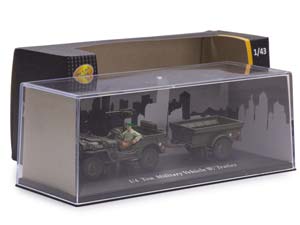 JEEP WILLYS 1/4 TON MILITARY VEHICLE WITH TRAILER / ДЖИП ВИЛЛИС С ПРИЦЕПОМ И ФИГУРКОЙ СОЛДАТА — фото 10
