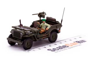 JEEP WILLYS 1/4 TON MILITARY VEHICLE WITH 1 SOLDIER / ДЖИП ВИЛЛИС С ФИГУРКОЙ СОЛДАТА — фото 16