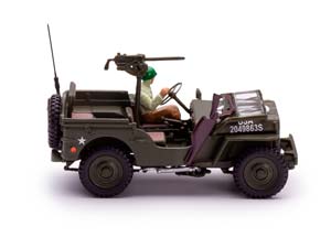 JEEP WILLYS 1/4 TON MILITARY VEHICLE WITH 1 SOLDIER / ДЖИП ВИЛЛИС С ФИГУРКОЙ СОЛДАТА — фото 5