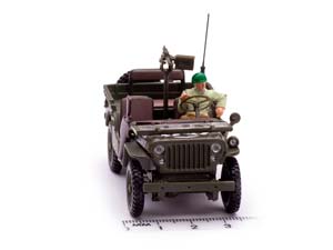 JEEP WILLYS 1/4 TON MILITARY VEHICLE WITH 1 SOLDIER / ДЖИП ВИЛЛИС С ФИГУРКОЙ СОЛДАТА — фото 8