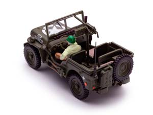 JEEP WILLYS 1/4 TON MILITARY VEHICLE WITH 1 SOLDIER / ДЖИП ВИЛЛИС С ФИГУРКОЙ СОЛДАТА — фото 11