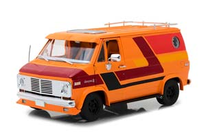 CHEVROLET G-SERIES VAN (ФУРГОН) 1976 ORANGE WITH CUSTOM GRAPHICS