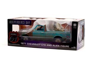 CHEVROLET C-10 ПИКАП 1971 (С ФИГУРКОЙ ЧУЖОГО ИЗ К/Ф ДЕНЬ НЕЗАВИСИМОСТИ) — фото 4