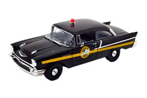 CHEVROLET 150 SEDAN KENTUCKY STATE POLICE 1957 BLACK — фото 1