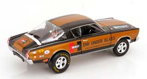 PLYMOUTH BARRACUDA HURST HEMI UNDER GLASS 1966 BLACK GOLDEN — фото 2