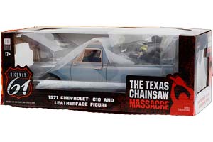 CHEVROLET C-10 ПИКАП 1971 С ФИГУРКОЙ МАНЬЯКА ИЗ К/Ф ТЕХАССКАЯ РЕЗНЯ БЕНЗОПИЛОЙ — фото 2