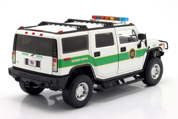 HUMMER H2 US BORDER PATROL 2003 WHITE / GREEN HIGHWAY61 / ХУММЕР H2 США БОРДЕР ПАТРОЛ БЕЛЫЙ ЗЕЛЕНЫЙ HIGHWAY61 — фото 2