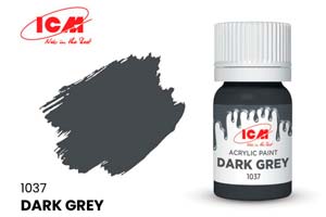 MODEL KIT CREATIVE PAINT DARK GRAY | КРАСКА ДЛЯ ТВОРЧЕСТВА ТЕМНО-СЕРЫЙ (DARK GREY) 