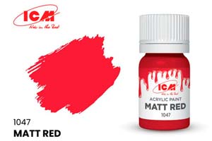 MODEL KIT CREATIVE PAINT MATT RED | КРАСКА ДЛЯ ТВОРЧЕСТВА МАТОВЫЙ КРАСНЫЙ (MATT RED) 