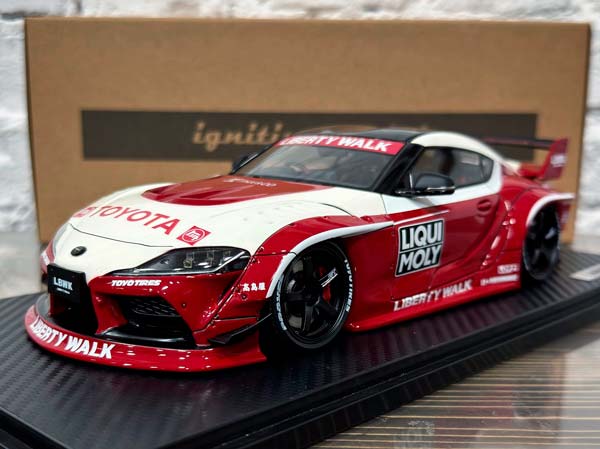 TOYOTA SUPRA (A90) WHITE/RED LB-WORKS / LB WORKS ТОЙОТА СУПРА A90 БЕЛЫЙ-КРАСНЫЙ