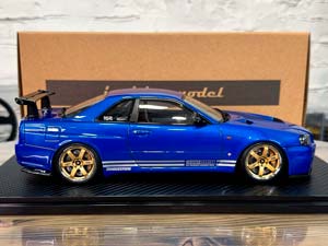 NISSAN SKYLINE 34GT-R (BNR34) BLUE METALLIC / НИССАН СКАЙЛАЙН 34GT R BNR34 СИНИЙ МЕТАЛЛИК — фото 4